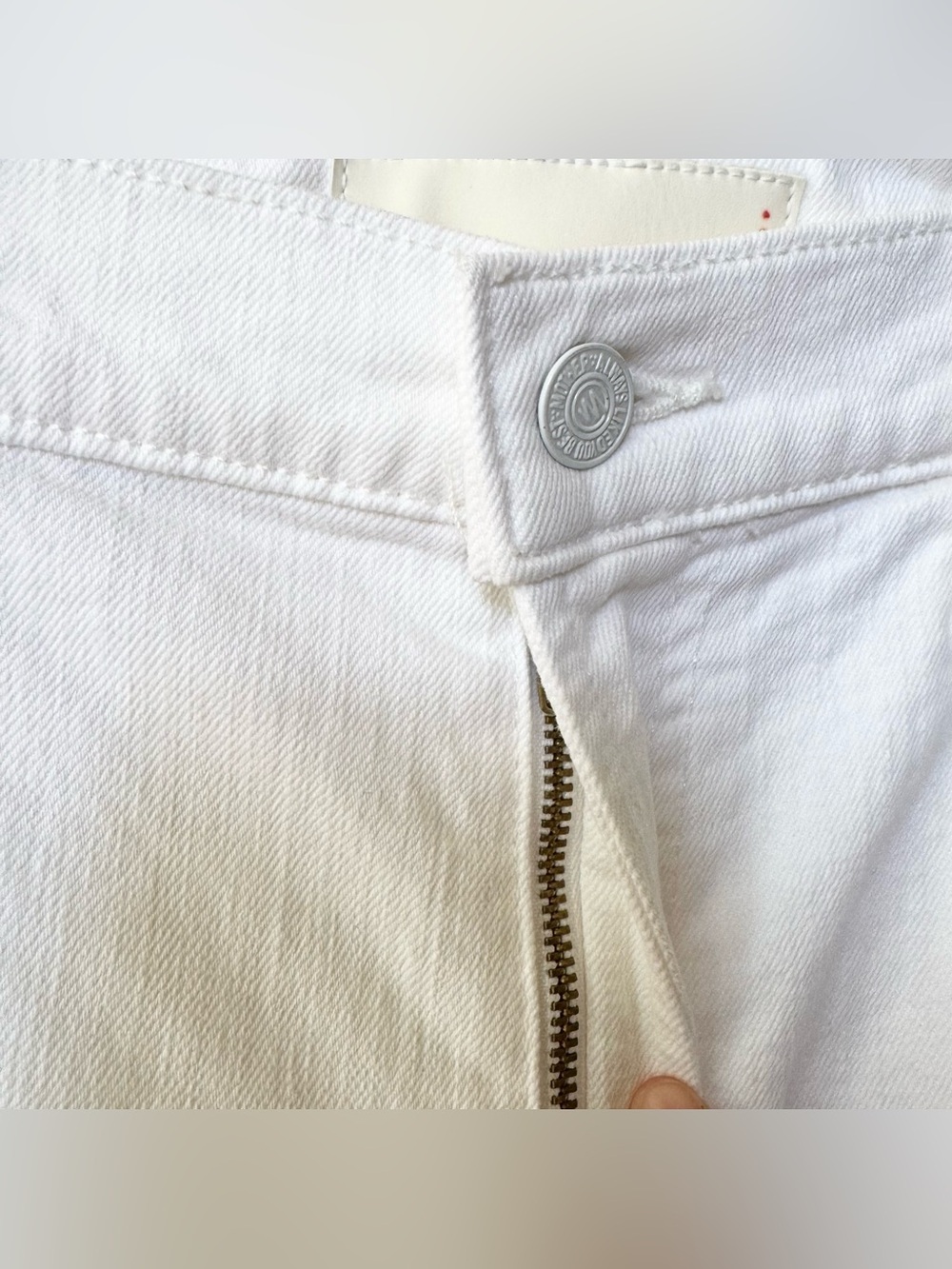 MOTHER Superior The Spinner Sneak Wide-Leg Jeans in Totally Innocent White 28 - Picture 13 of 16